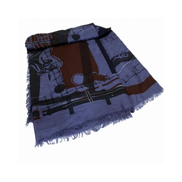 Pre Loved Hermes Elegant Canvas Scarf with Classic Design - Picture 5 of 8